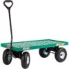 Farm Tuff Plastic Deck Wagon With Pneumatic Tires -Gardeners Edge Sales 04842