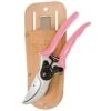 Pink Leonard Traditional Bypass Pruner With Case -Gardeners Edge Sales 1286pcom