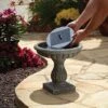 Aquanura Solar Birdbath Fountain Insert -Gardeners Edge Sales 21300r01 1