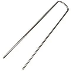 U-Shaped Steel Anchor Pins, 6in X 1in, 24-Pack