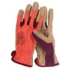 Women’s Kincopro Coral & Tan Gloves, Medium -Gardeners Edge Sales 24wb s7ge outline 1