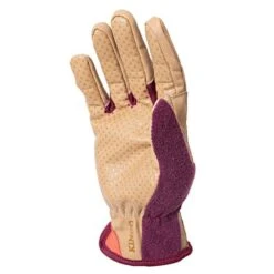 Women’s Kincopro Coral & Tan Gloves, Small -Gardeners Edge Sales 24wb s7ge palm single outline