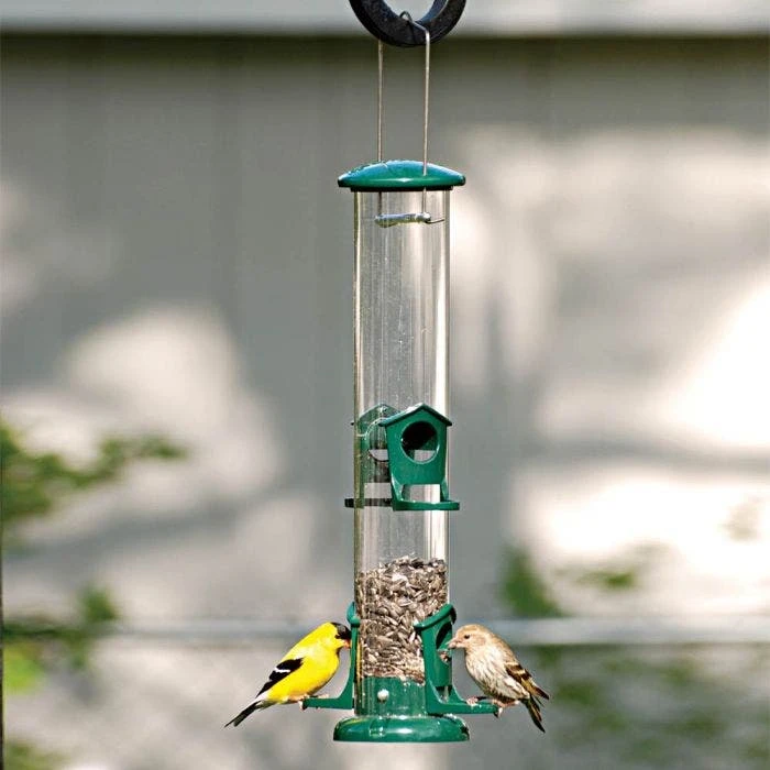 15" Metal 1.5 Lbs. Mixed Seed Tube Feeder 4 15" Metal 1.5 Lbs. Mixed Seed Tube Feeder - Image 2