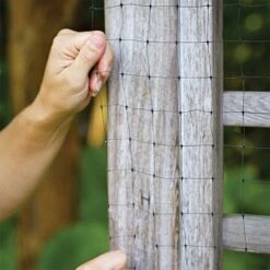 Netting For Trees And Garden, 0.75in Black Square Mesh, 28ft X 28ft