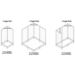 Veggie Wall , Two 4ft X 6ft Hinged Panels -Gardeners Edge Sales 300001252 4