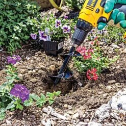Power Planter Bulb Auger And Bedding Plant Tool 17 Power Planter Bulb Auger And Bedding Plant Tool -Gardeners Edge Sales 307 blk 7