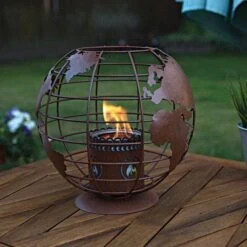 EchoFlame Meridian Fireplace -Gardeners Edge Sales 310363c live backyard 1