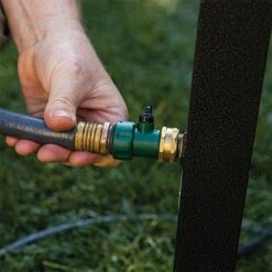 360° Free Standing Swivel Hose Reel With Patio Base -Gardeners Edge Sales 360ltge live5 hose