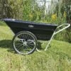 Muller's Original Smart Cart, Black 7 Cu. Ft. Tray With 20" Flat Free Spoke Wheels -Gardeners Edge Sales 37bb ff 8
