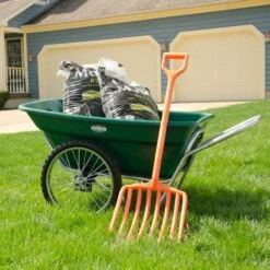 Muller's Original Smart Cart, Green 7 Cu. Ft. Tray With 20" Spoke Wheels 16 Muller's Original Smart Cart, Green 7 Cu. Ft. Tray With 20" Spoke Wheels -Gardeners Edge Sales 37gb 4