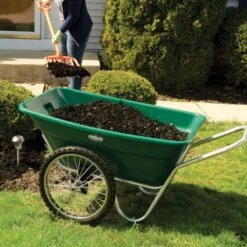 Muller's Original Smart Cart, Green 7 Cu. Ft. Tray With 20" Spoke Wheels 17 Muller's Original Smart Cart, Green 7 Cu. Ft. Tray With 20" Spoke Wheels -Gardeners Edge Sales 37gb 5