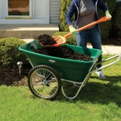 Muller's Original Smart Cart, Green 7 Cu. Ft. Tray With 20" Spoke Wheels 18 Muller's Original Smart Cart, Green 7 Cu. Ft. Tray With 20" Spoke Wheels -Gardeners Edge Sales 37gb 6