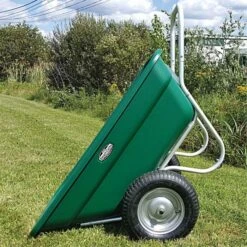 Muller's Original Smart Cart, Green 7 Cu. Ft. Tray With 16" Flat Free Wheels 6 Muller's Original Smart Cart, Green 7 Cu. Ft. Tray With 16" Flat Free Wheels -Gardeners Edge Sales 37gbt ff 1 1