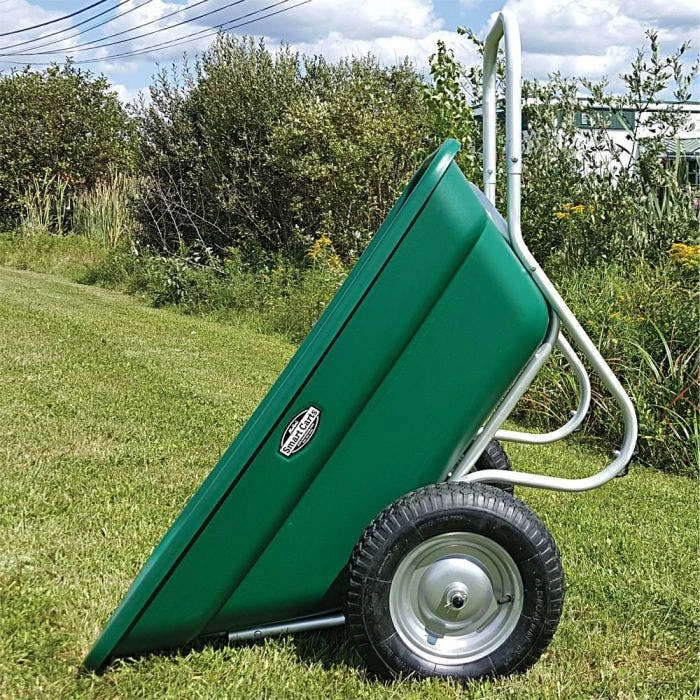 Muller's Original Smart Cart, Green 7 Cu. Ft. Tray With 16" Flat Free Wheels 4 Muller's Original Smart Cart, Green 7 Cu. Ft. Tray With 16" Flat Free Wheels - Image 2