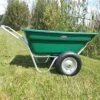 Muller's Original Smart Cart, Green 7 Cu. Ft. Tray With 16" Turf Wheels -Gardeners Edge Sales 37gbt 3