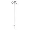 84 Inch Deluxe 4-Way Finial Shepherd Hook -Gardeners Edge Sales 42346ge