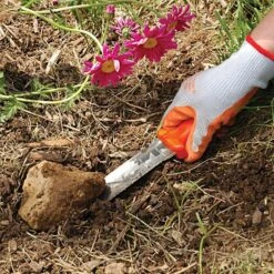 Deluxe Stainless Steel Soil Knife By A.M. Leonard, 6in Dual Edged Blade, Lifetime Warranty -Gardeners Edge Sales 4752 6