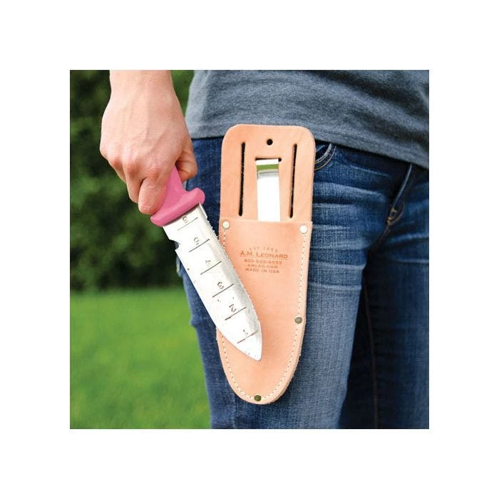 Leonard Pink Deluxe Soil Knife And Sheath Combo 4 Leonard Pink Deluxe Soil Knife And Sheath Combo - Image 2