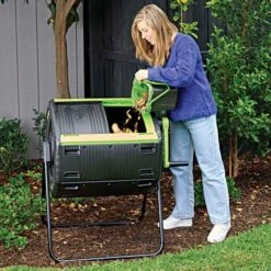 Maze 48 Gallon Geared Two Compartment Compost Tumbler -Gardeners Edge Sales 4rsi mct d180d live woman