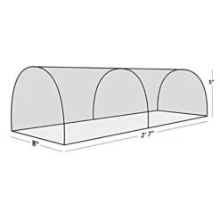 Easy Seedling Tunnel 3pk -Gardeners Edge Sales 5050801tdge dimensions