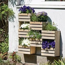 Tiered Hanging Garden Shelf Station -Gardeners Edge Sales 6270141tdge live