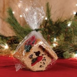 Wooden Decorated Wren House With Cardinal -Gardeners Edge Sales 734wh 3