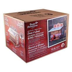 Rustic Farmhouse Absolute® Feedb& Seed Squirrel-Resistant Feeder - 15 Lbs -Gardeners Edge Sales 8212ge box