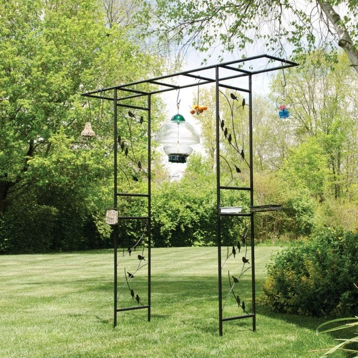 Bird Motif Arbor With Bird Feeding Station 4 Bird Motif Arbor With Bird Feeding Station - Image 2