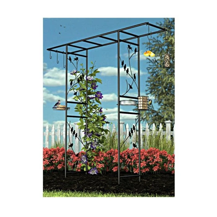 Bird Motif Arbor With Bird Feeding Station 6 Bird Motif Arbor With Bird Feeding Station - Image 4