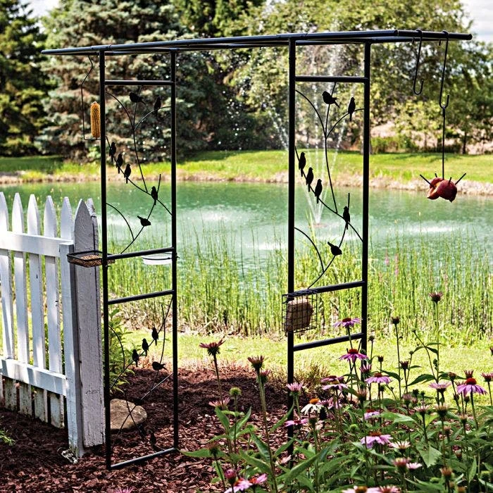 Bird Motif Arbor With Bird Feeding Station 7 Bird Motif Arbor With Bird Feeding Station - Image 5