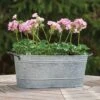 16in Galvanized Trough Planter 2 16in Galvanized Trough Planter -Gardeners Edge Sales 83252