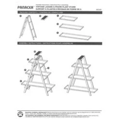 Vintage A Frame Ladder Stand -Gardeners Edge Sales 83481 4