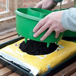 Green Plant Halos 3pk 11 Green Plant Halos 3pk -Gardeners Edge Sales 84tdge live soilbag2