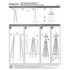 Rooster Weathervane Obelisk -Gardeners Edge Sales 86806 4