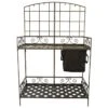 Wrought-Iron Decorative Foldable Potting Bench 2 Wrought-Iron Decorative Foldable Potting Bench -Gardeners Edge Sales 89196