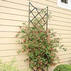 Extra Tall Black Wrought Iron Trellis -Gardeners Edge Sales 89655 2