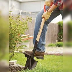 Leonard Garden Spade With 30in D Grip Handle 11 Leonard Garden Spade With 30in D Grip Handle -Gardeners Edge Sales ag11 4