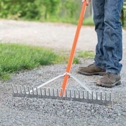 Leonard Aluminum Grading Rake 24in -Gardeners Edge Sales ag246 4 1