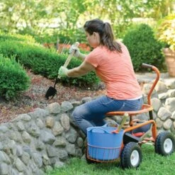 Leonard Garden Scoot With Flat-Free Tires -Gardeners Edge Sales ags2 7