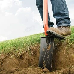 Leonard All Steel Nursery Spade With 15-Inch Blade And Straight Handle 11 Leonard All Steel Nursery Spade With 15-Inch Blade And Straight Handle -Gardeners Edge Sales am15l 4