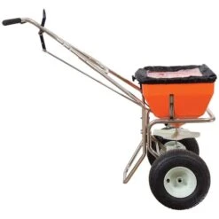 Leonard 70 Lb Spreader With Stainless Steel Frame -Gardeners Edge Sales am70s 2 2