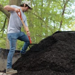 Leonard 10-Tine Forged Steel Scoop Fork With 30-Inch D-Grip Handle -Gardeners Edge Sales amf10 17