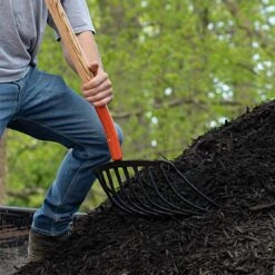 Leonard 10-Tine Forged Steel Scoop Fork With 48-Inch Straight Handle 13 Leonard 10-Tine Forged Steel Scoop Fork With 48-Inch Straight Handle -Gardeners Edge Sales amf10l 4 1