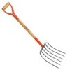 Leonard 6 Tine Forged Steel Manure Fork, 30-inch D-Grip Handle -Gardeners Edge Sales amf6d 3