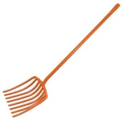 Leonard 8-Tine All Poly Scoop Fork 63-inch Length -Gardeners Edge Sales apf805 2
