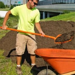 Leonard 8-Tine All Poly Scoop Fork 63-inch Length -Gardeners Edge Sales apf805 4