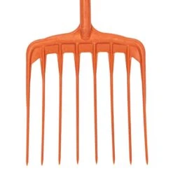 Poly Mulching Fork With D-Grip Handle By A.M. Leonard, 8 Tine, 15in Scoop X 44in Length, Lifetime Warranty -Gardeners Edge Sales apf810 1 1