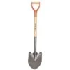 Leonard #0 Round Point Shovel With D-Grip Handle -Gardeners Edge Sales ar750d front