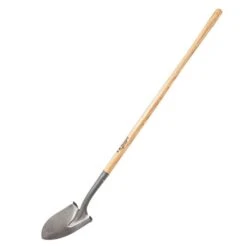 Leonard #0 Round Point Shovel With 48" Long Handle -Gardeners Edge Sales ar750l left