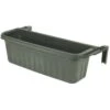24-inch Adjustable Railing Planter - Green -Gardeners Edge Sales arp24 7g